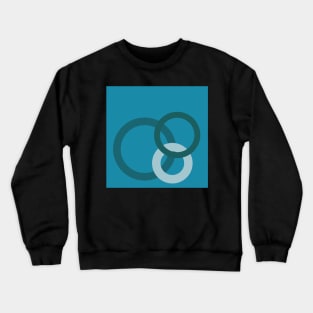 Blue/Turquoise Circles Crewneck Sweatshirt